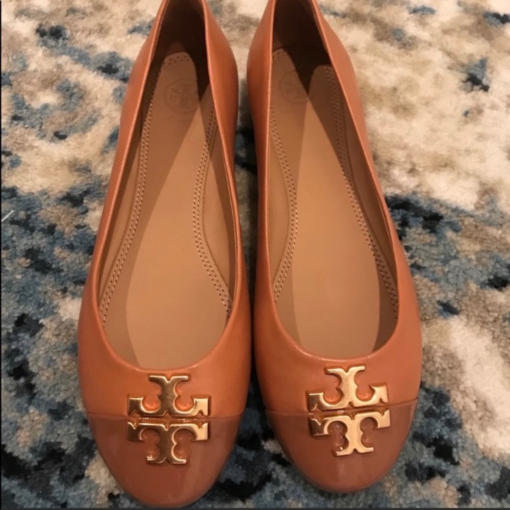Tory Burch Leather Ballet Brown